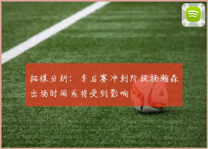 拓媒分析：季后赛冲刺阶段杨瀚森出场时间或将受到影响